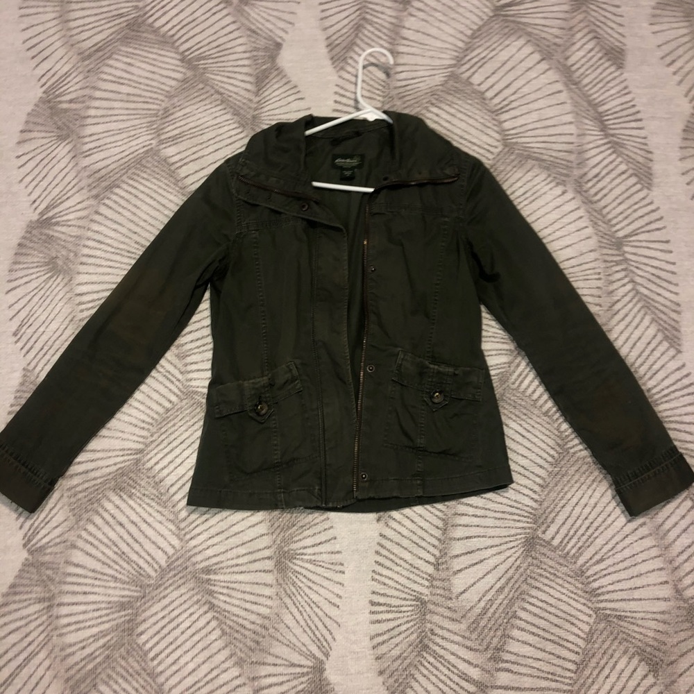 Green fall jacket